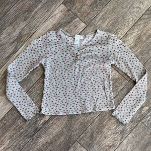 Charming Kids Long Sleeve Floral Top